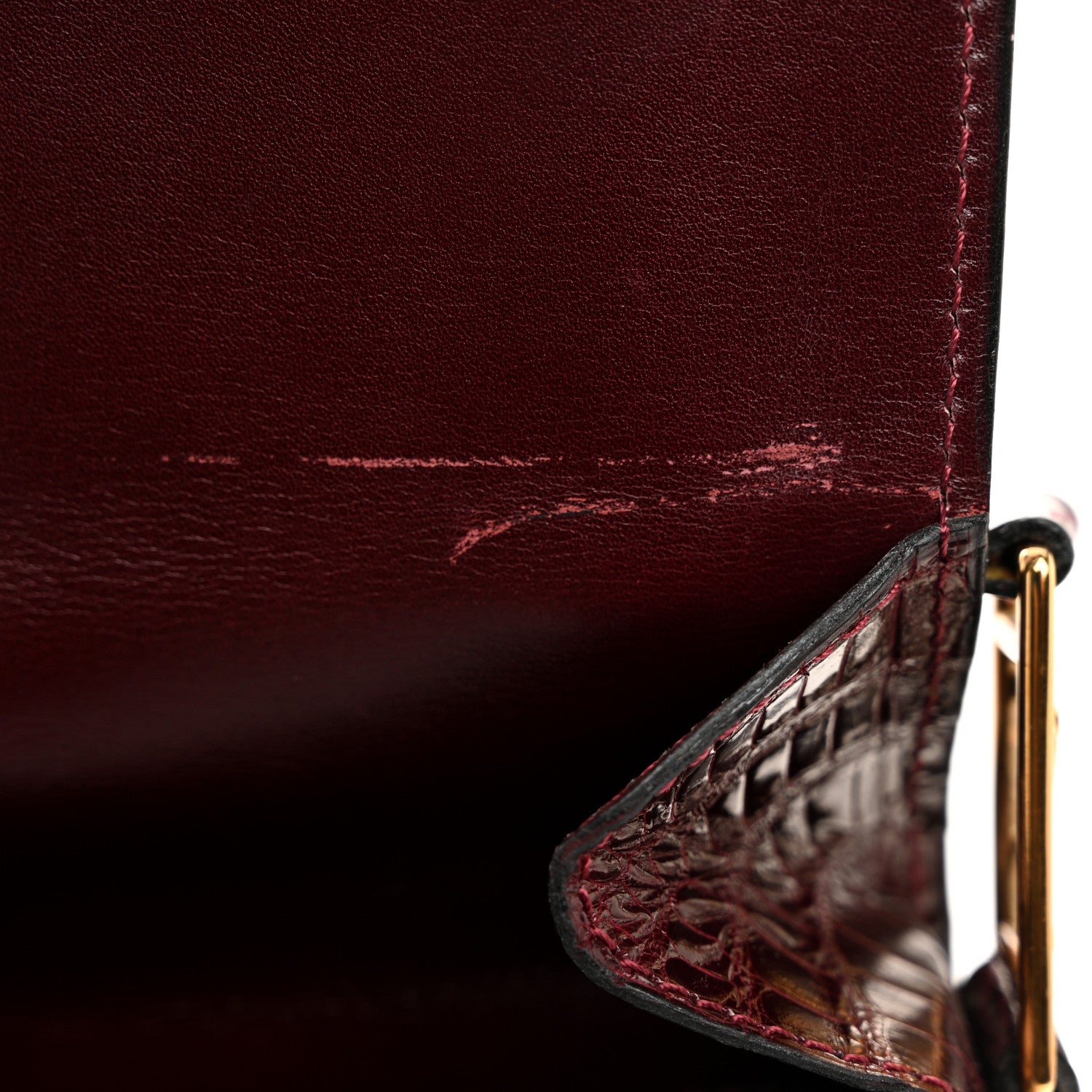 Louis Vuitton Crocodile Saint Cloud GM Burgundy 13 of 13