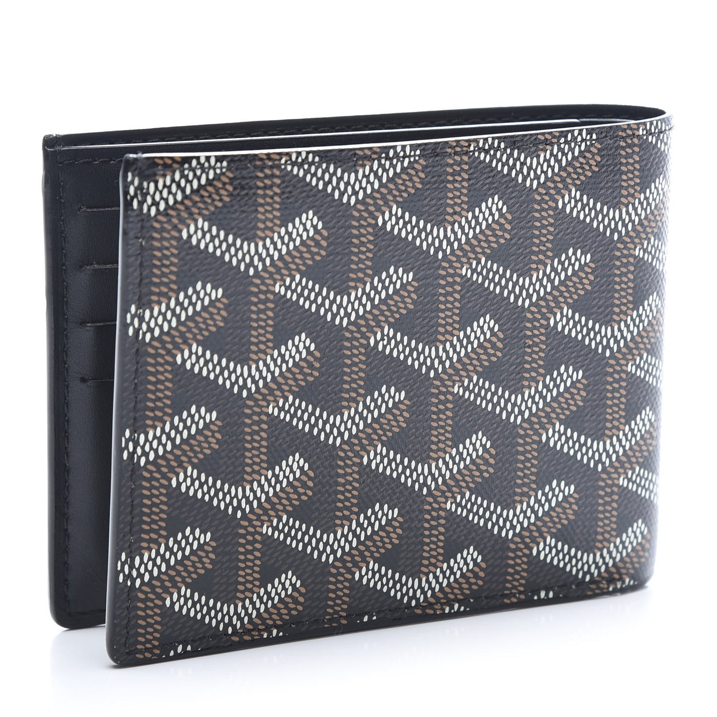 Goyardine Bi-Fold Victoire PM Wallet Black