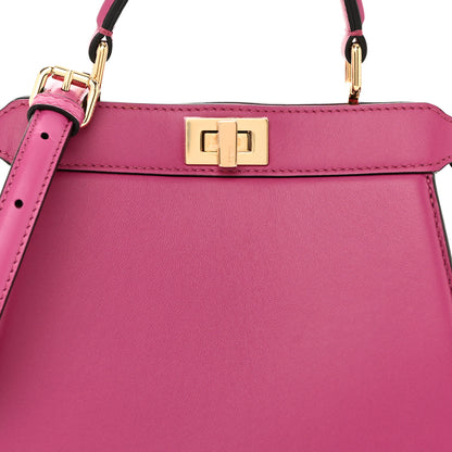 Fendi Shiny Nappa Petite Peekaboo I SEE U Satchel Ciclamino Pilar 7 of 9