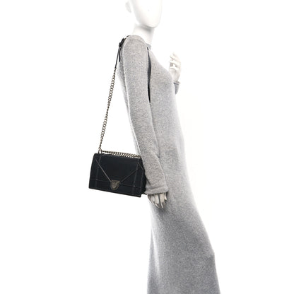Christian Dior Lambskin Medium Diorama Flap Bag Black 2 of 14