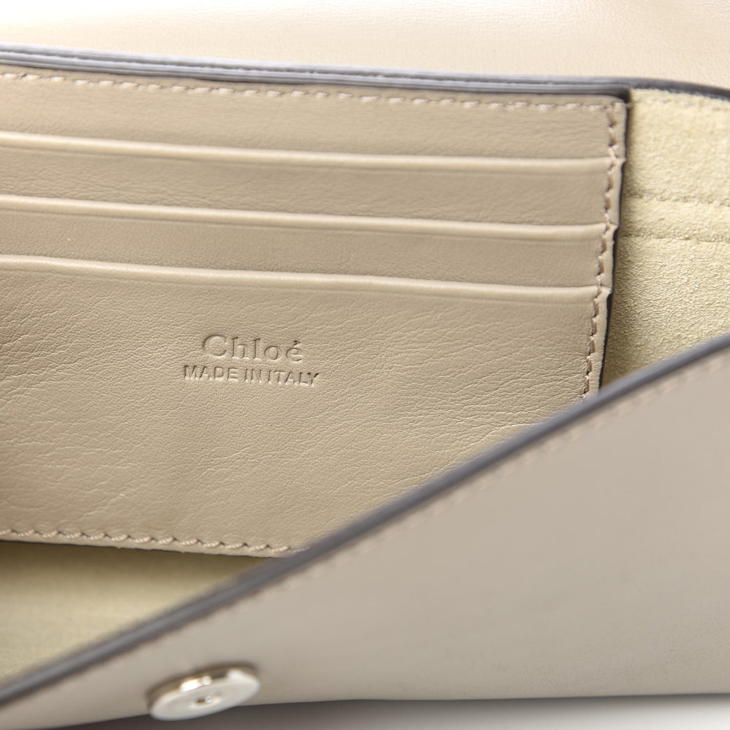 Suede Calfskin Mini Faye Shoulder Bag Motty Grey