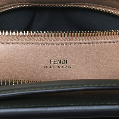 Fendi Vitello Baltico Nappa Flowerland Studded Small Dotcom Click Chain Satchel Verde Prato Multicolor 6 of 12