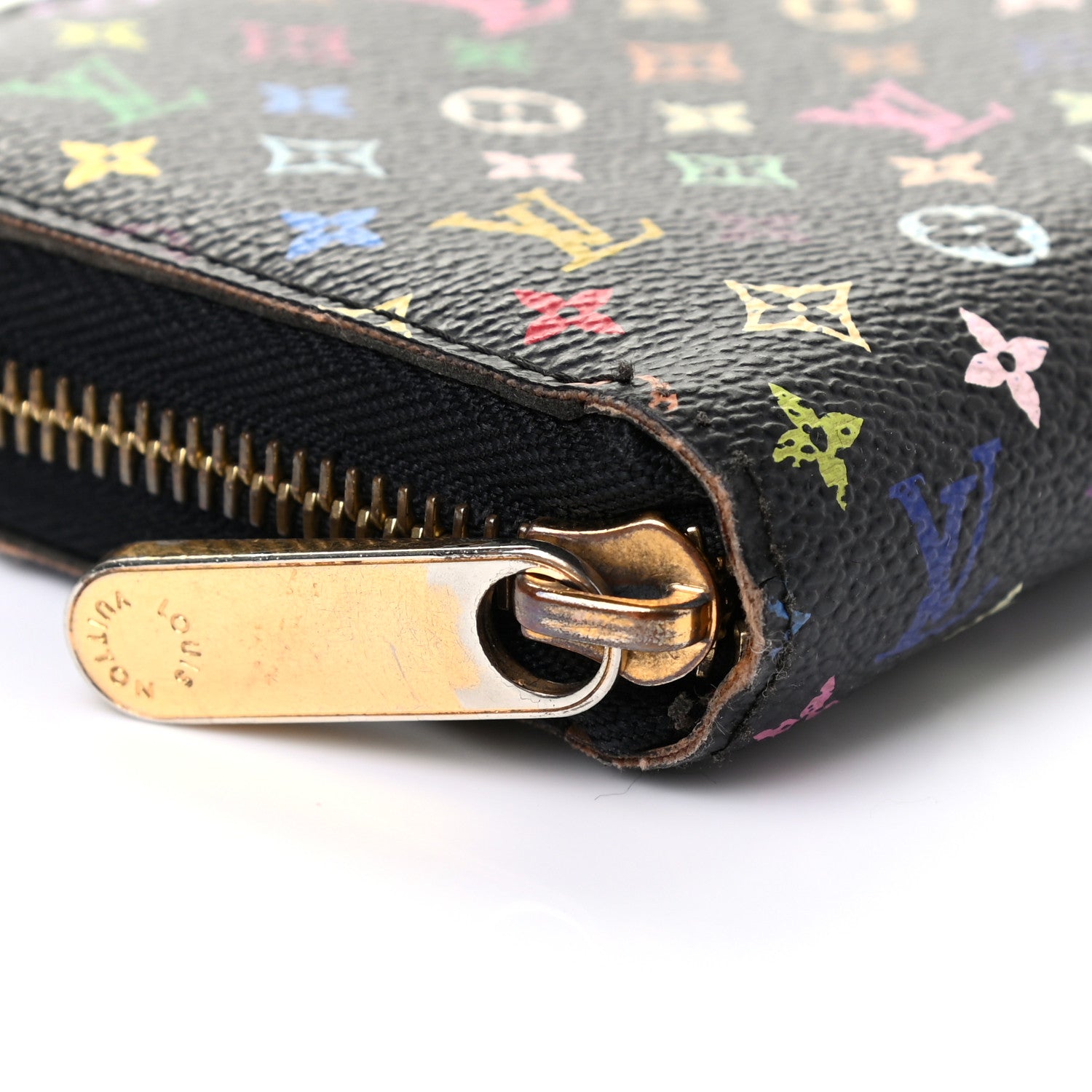 Louis Vuitton Monogram Multicolor Zippy Wallet Black 8 of 10