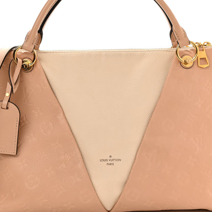 Louis Vuitton Empreinte V Tote MM Beige Rose Creme 8 of 16