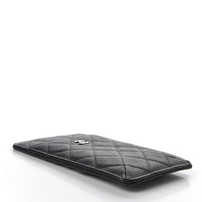 Chanel Caviar Quilted Classic Flat Wallet Pouch Black 4 of 7