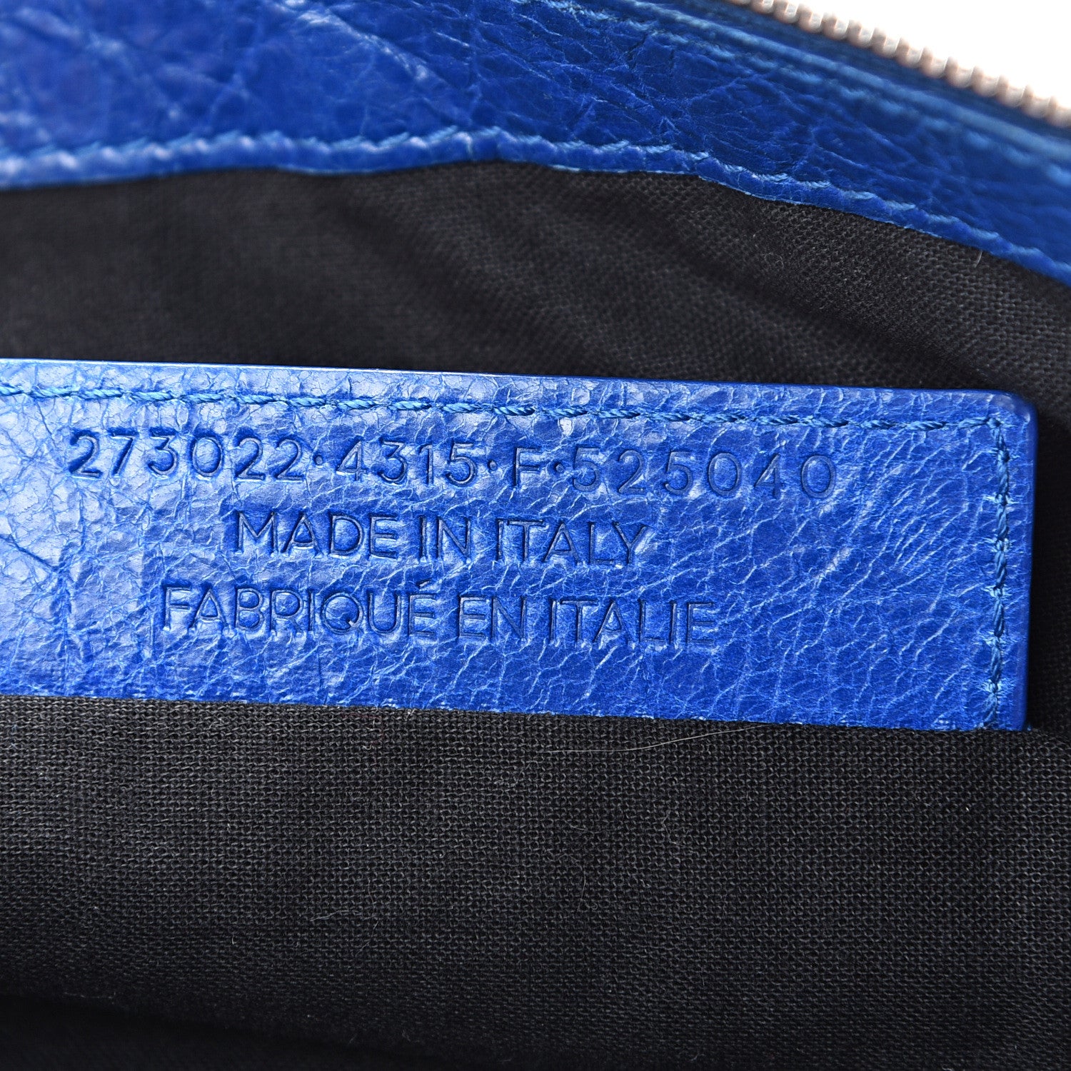 Balenciaga Agneau Arena Classic Hardware Medium Clip Bleu Lazuli 6 of 9