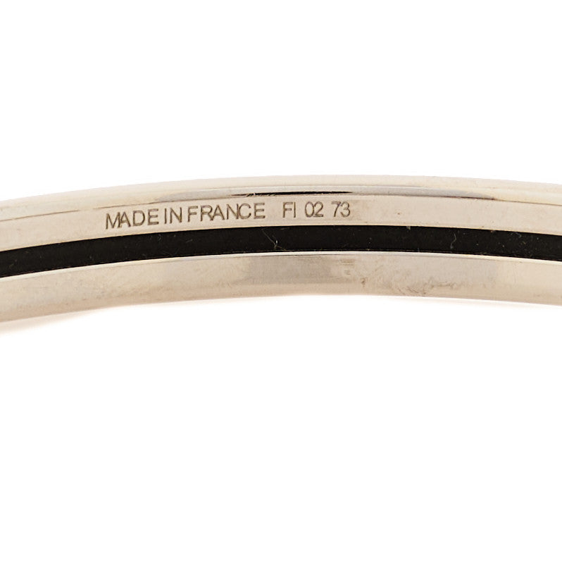 Enamel Printed Extra Narrow Uni Bracelet 62 White