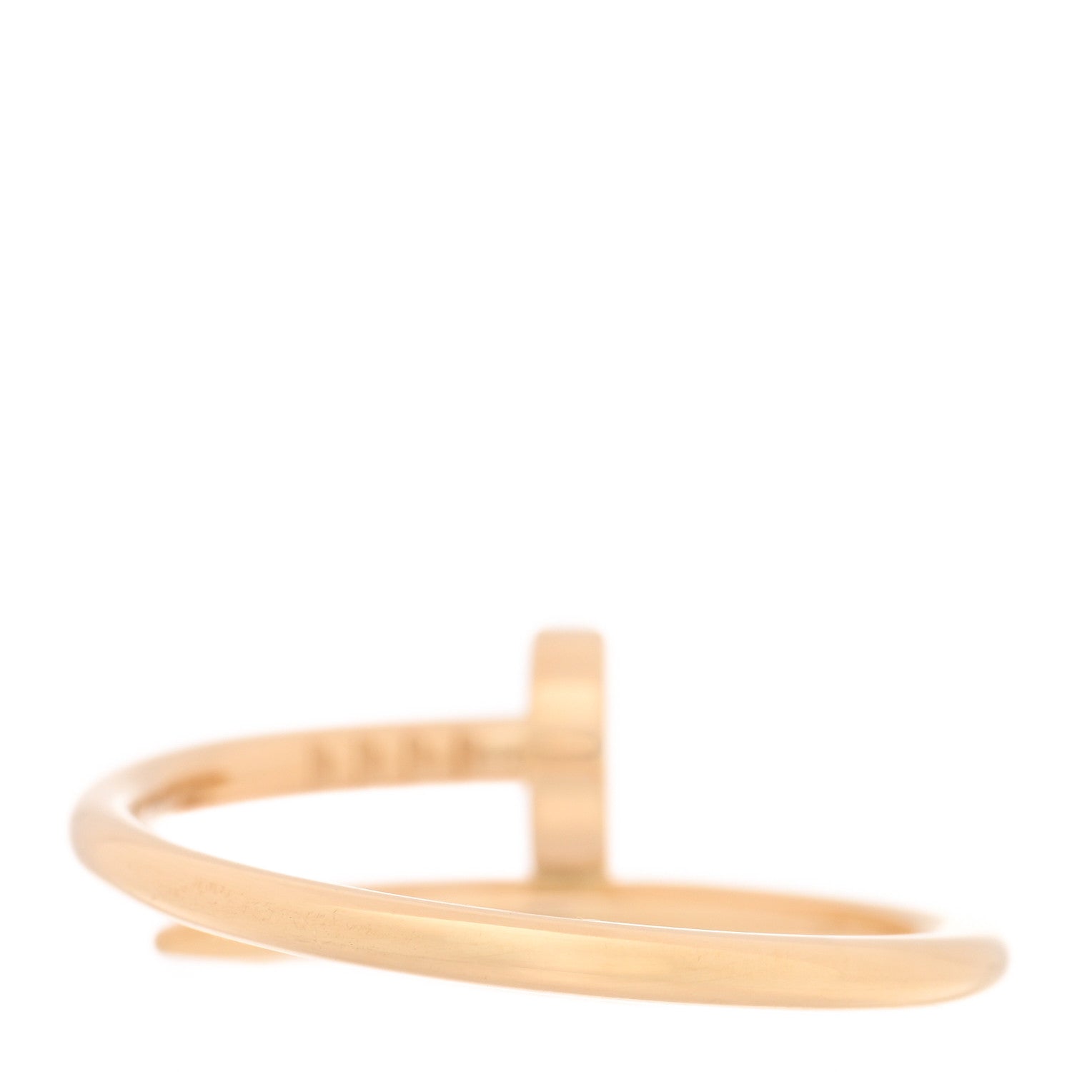 Cartier 18K Yellow Gold Small Juste Un Clou Ring 56 7.5 3 of 6