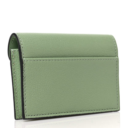 Christian Dior Goatskin Saddle Card Holder Light Green 3 of 7