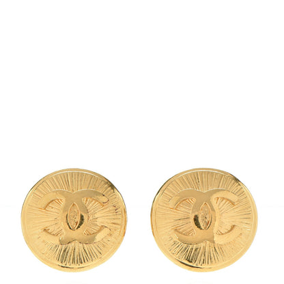 Chanel CC Clip On Earrings Gold 1 of 5