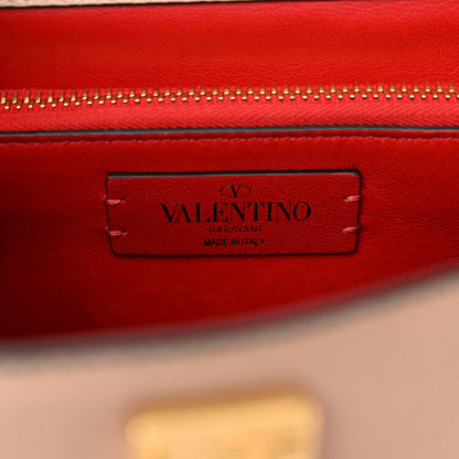Valentino Garavani Grainy Calfskin Small VSling Top Handle Bag Poudre 6 of 9