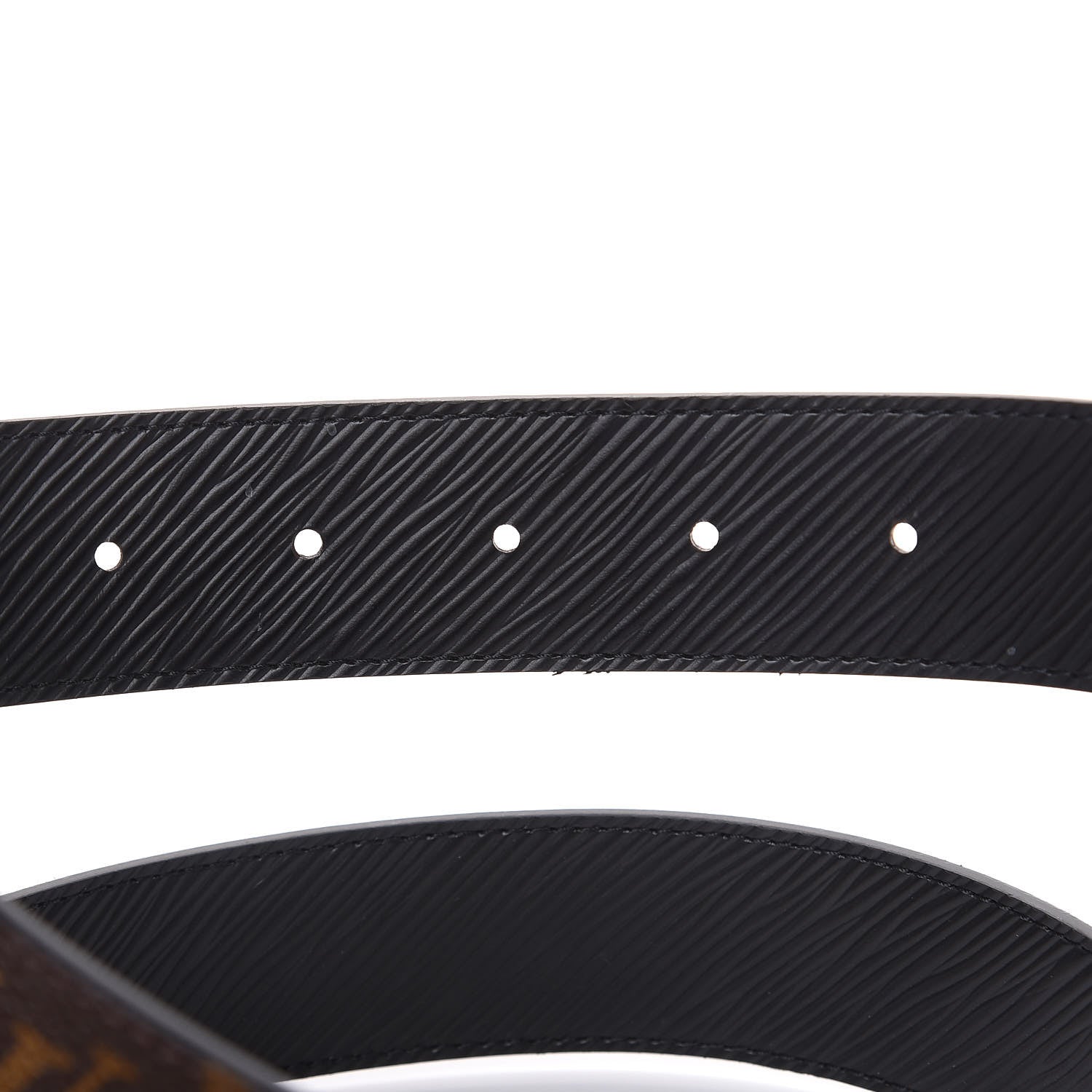 Louis Vuitton Monogram Epi 35mm LV Circle Reversible Belt 80 32 Black 5 of 6