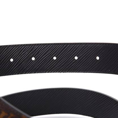 Louis Vuitton Monogram Epi 35mm LV Circle Reversible Belt 80 32 Black 5 of 6
