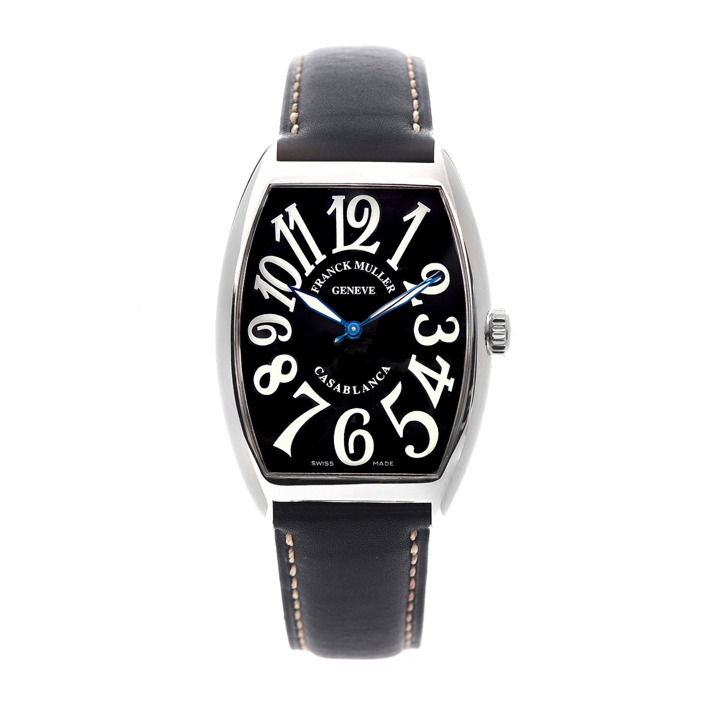 Stainless Steel Calfskin 34mm 6850 SC Casablanca Automatic Watch Black 6850CACB