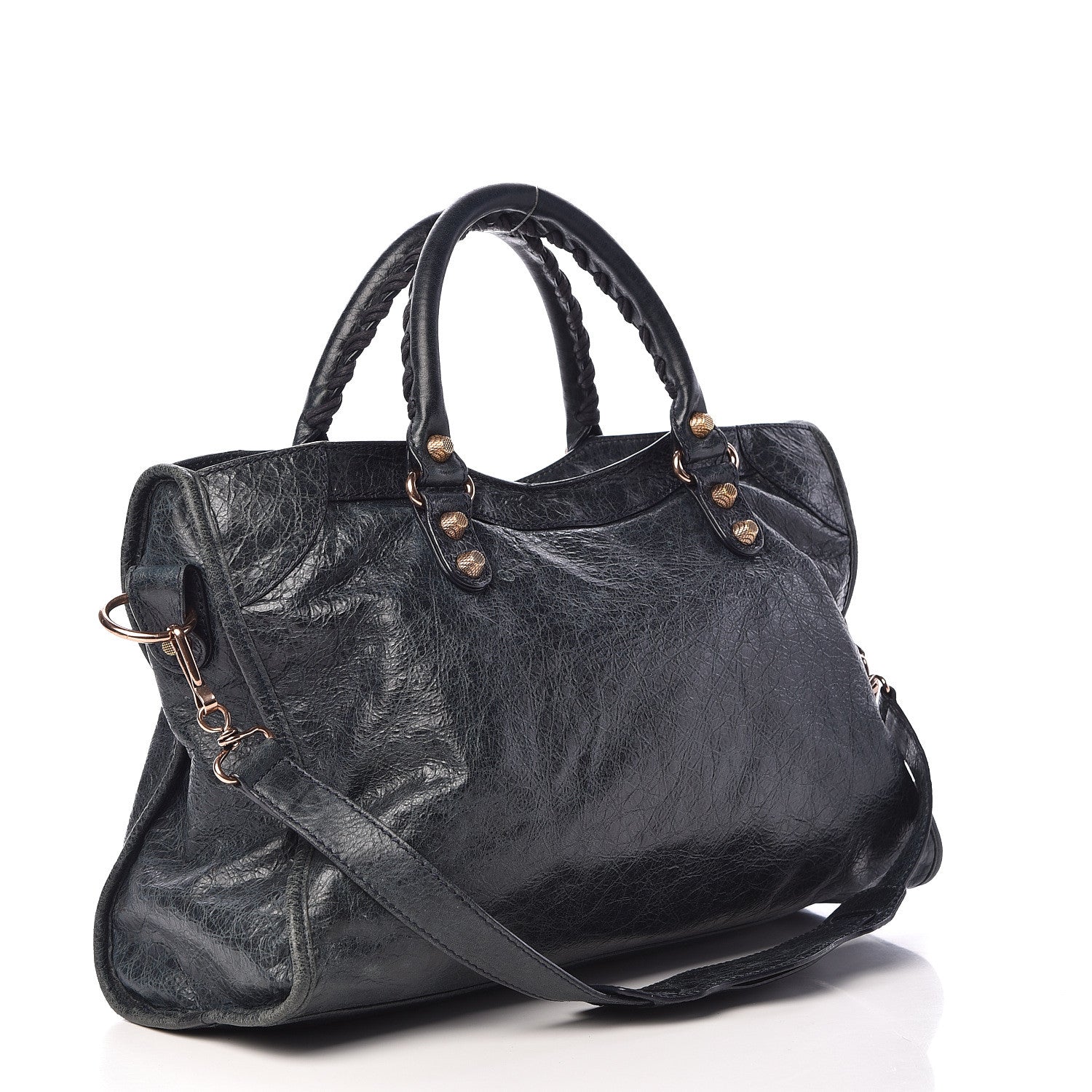 Balenciaga Agneau Giant 12 Rose Gold Hardware City Dark Night 3 of 10