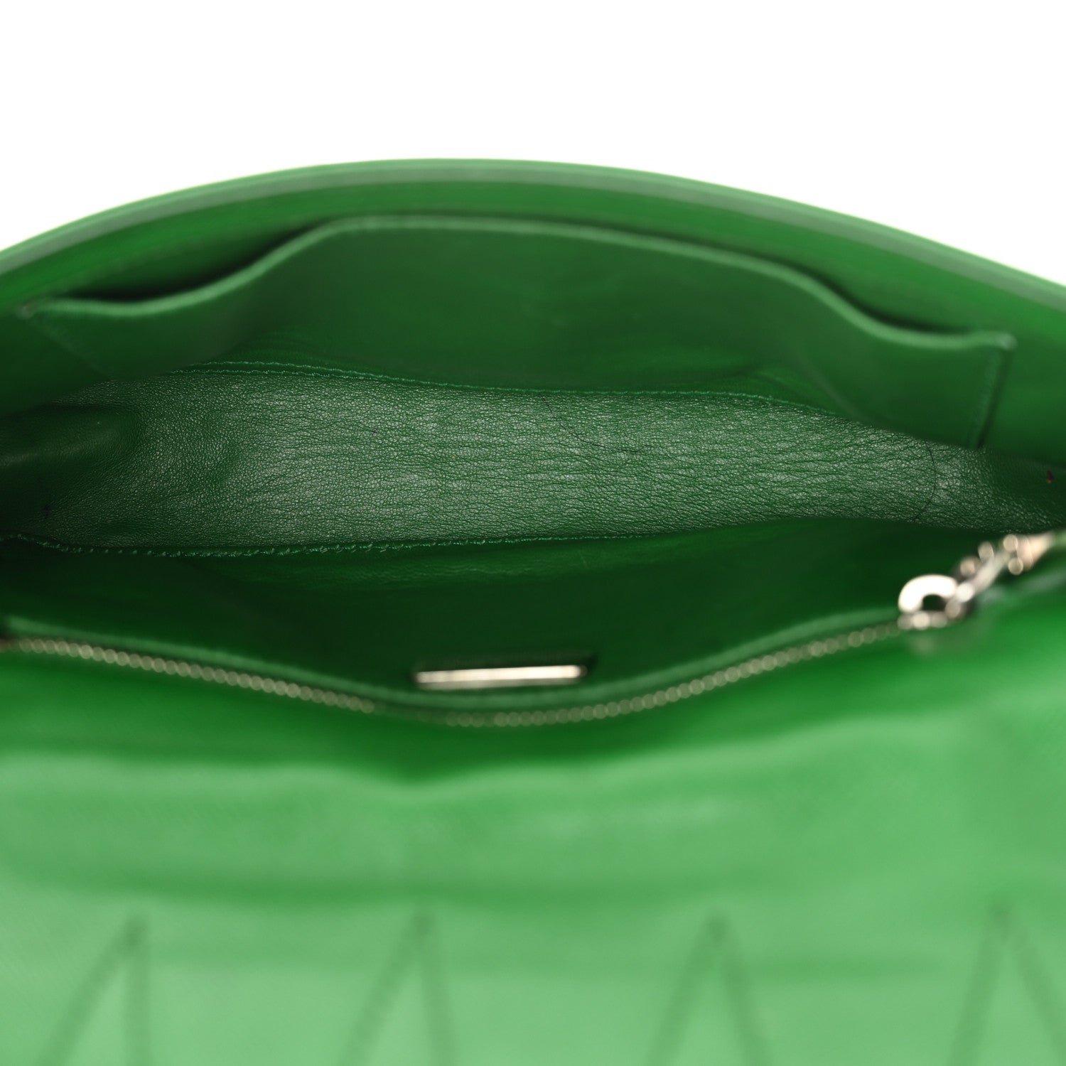 Prada Saffiano Lux Sound Crossbody Bag Green 5 of 13