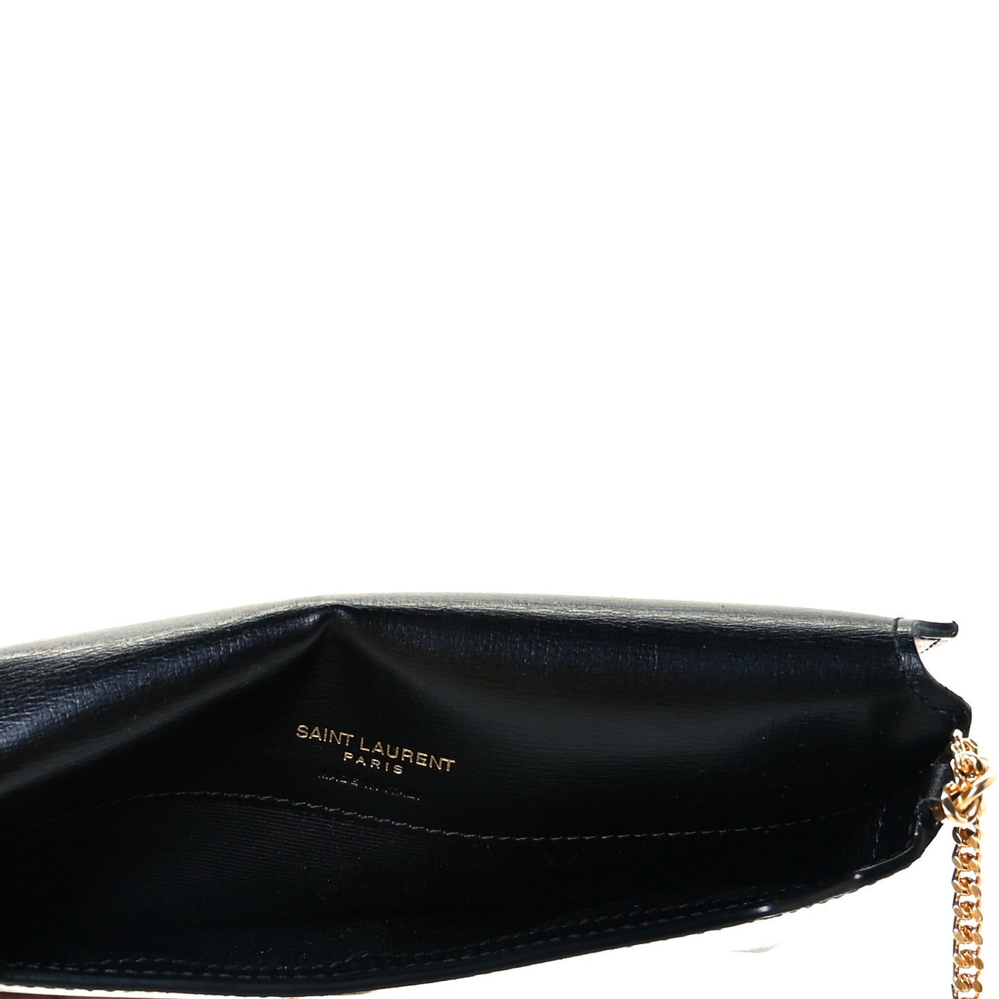 Smooth Calfskin Monogram Phone Holder Crossbody Black