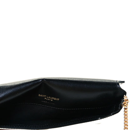 Saint Laurent Smooth Calfskin Monogram Phone Holder Crossbody Black 7 of 8