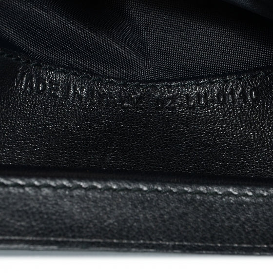 Patent Cannage Lady Dior French Wallet Black
