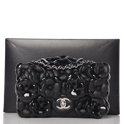 Chanel Lambskin Patent Mini Camellia Flap Black 8 of 8