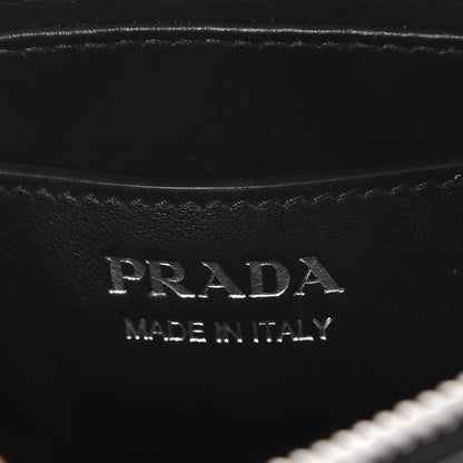 Prada Soft Calfskin Diagramme Crossbody Bag Black 6 of 7