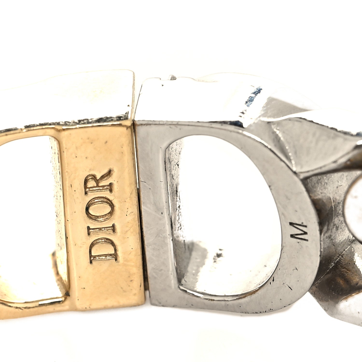 Christian Dior Metal Danseuse Etoile Chain Bracelet Gold Silver 5 of 5