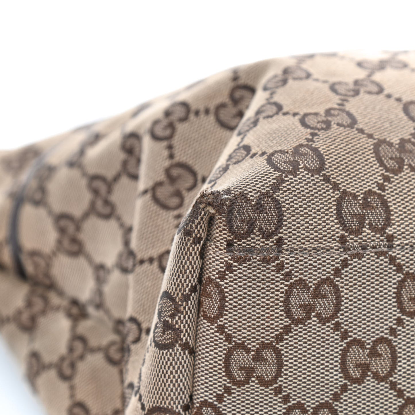 Monogram Web Large Diaper Tote Brown
