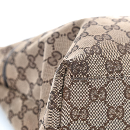 Gucci Monogram Web Large Diaper Tote Brown 15 of 17