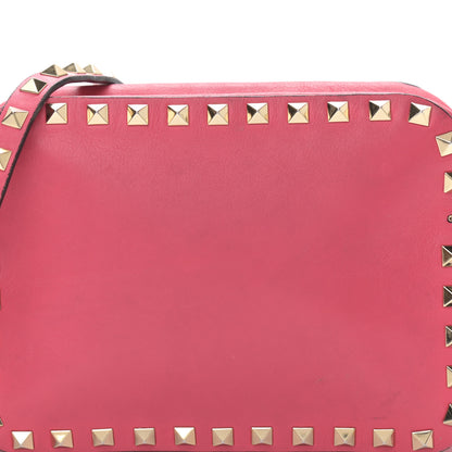 Valentino Garavani Calfskin Rockstud Camera Crossbody Bag Deep Rose 11 of 12