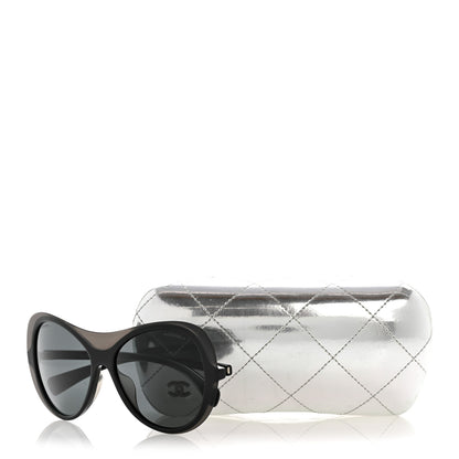 Chanel CC Oval Sunglasses A71227 Black 9 of 9