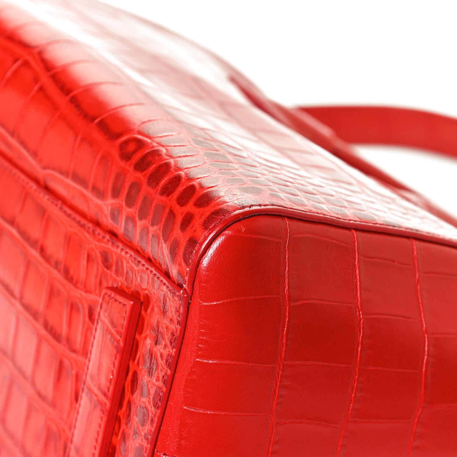 Givenchy Calfskin Crocodile Embossed Medium Antigona Red 11 of 14