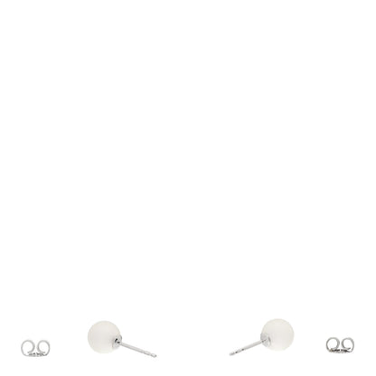 Mikimoto 18K White Gold Akoya Pearl 7.5mm Stud Earrings 3 of 4