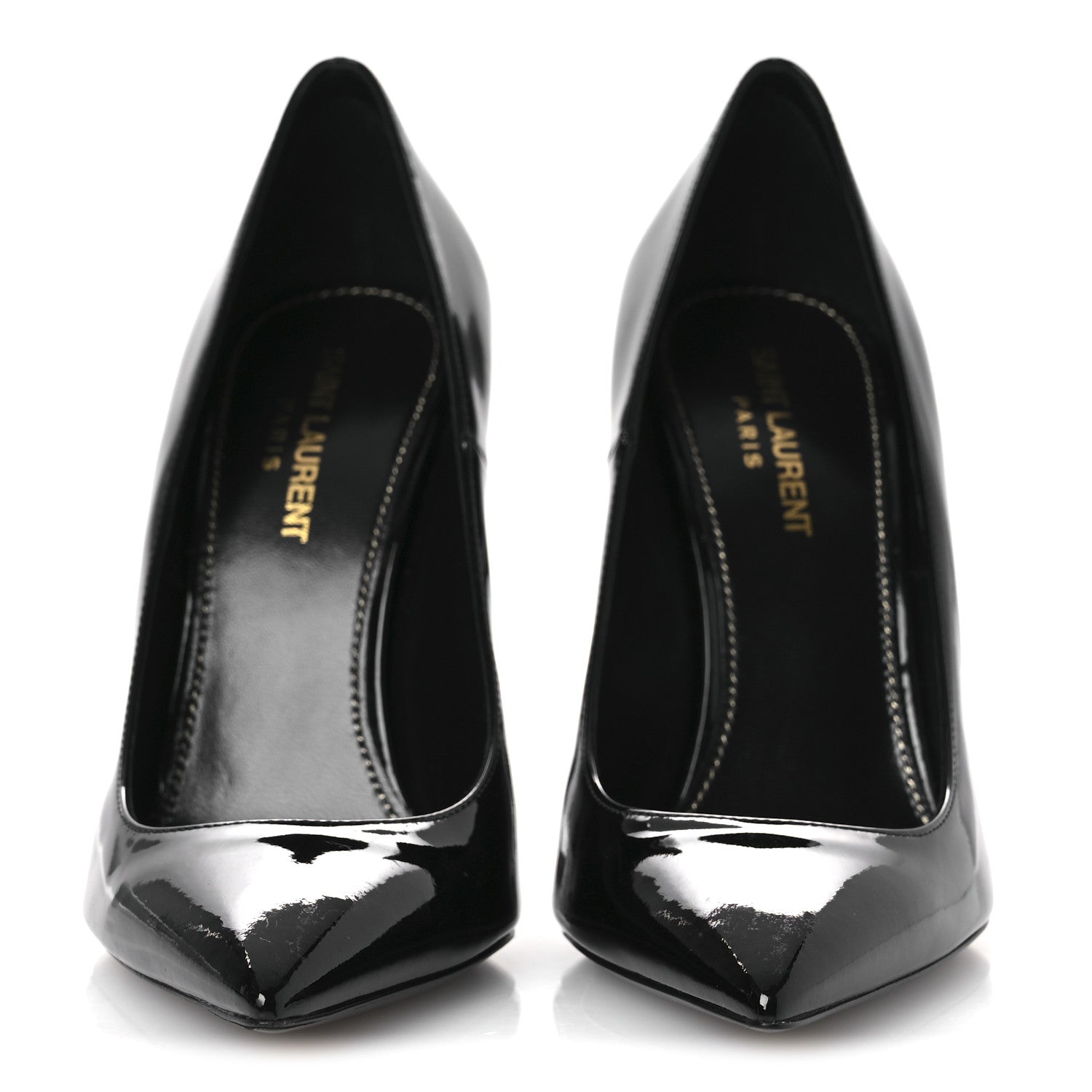 Saint Laurent Patent Calfskin Opyum 110 Pumps 38 Black 3 of 11