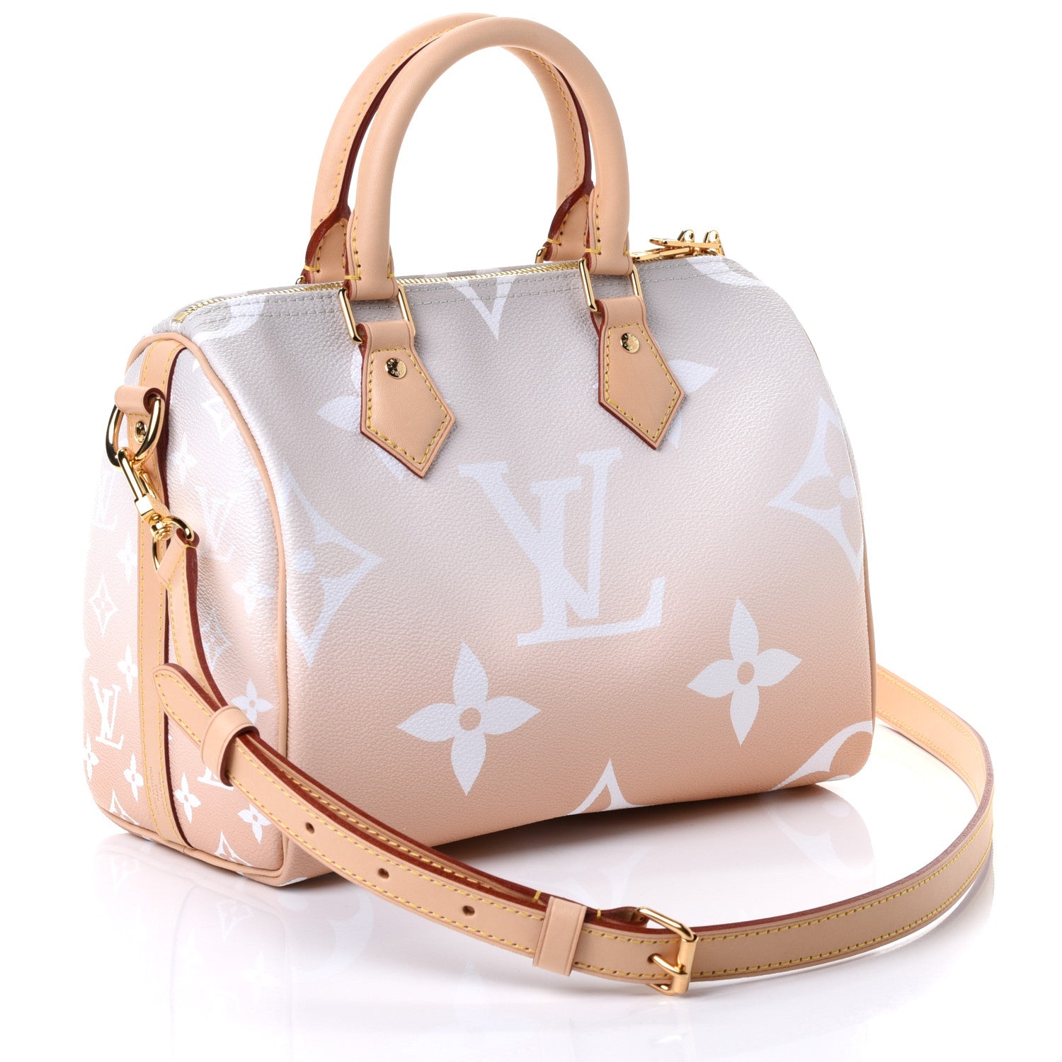 Louis Vuitton Monogram Giant By The Pool Speedy Bandouliere 25 Brume 2 of 4
