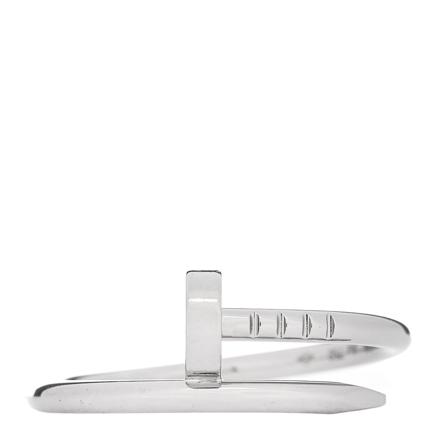 18K White Gold Small Juste Un Clou Ring 54 6.75