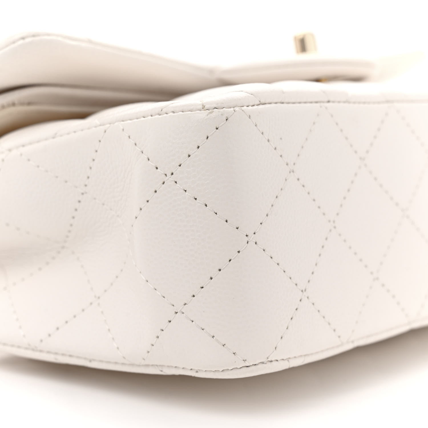 Chanel Caviar Quilted Small Double Flap White 9 of 12