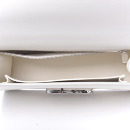 Christian Dior Grained Calfskin 30 Montaigne Chain Flap Bag White 5 of 12