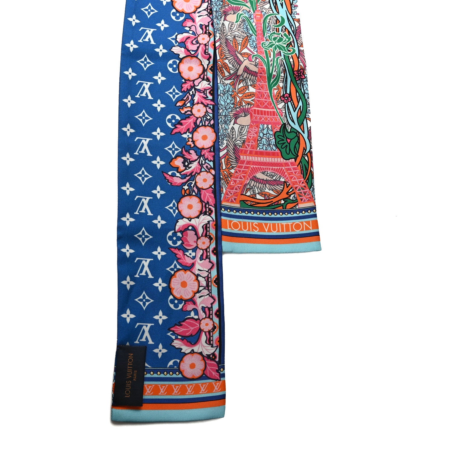Louis Vuitton Silk Louis A Paris Bandeau Blue 2 of 3