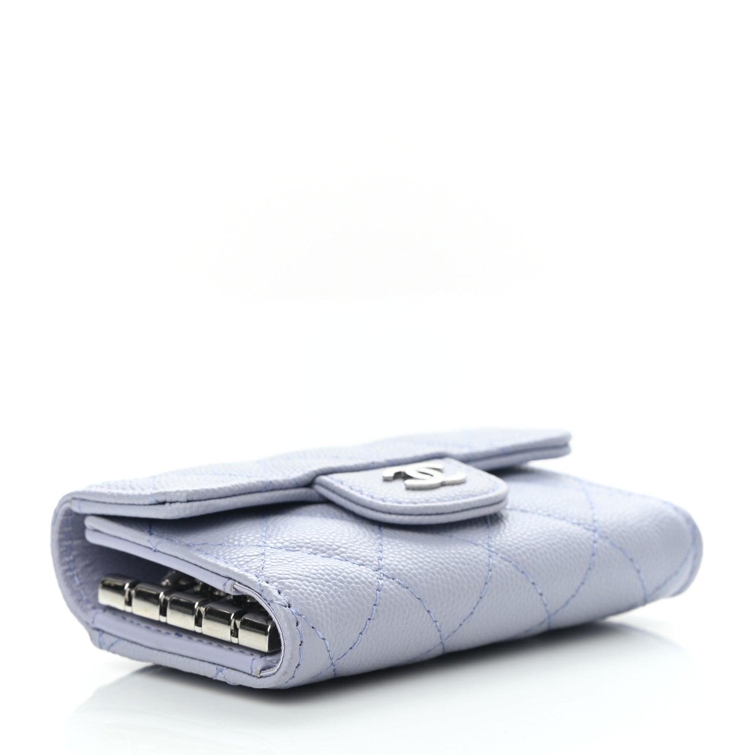 Chanel Caviar Quilted Classic 4 Key Holder Wallet Light Purple 4 of 10