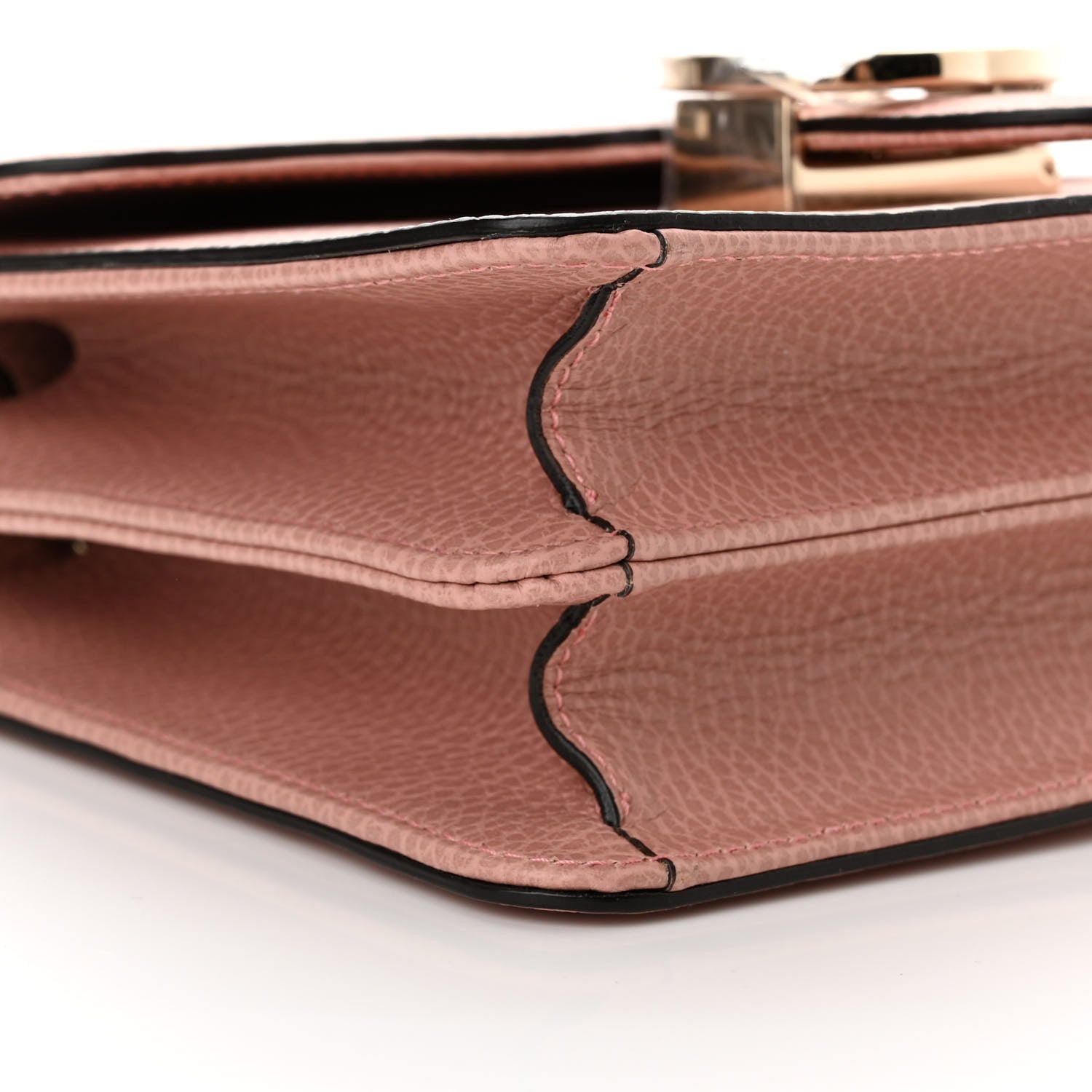 Gucci Dollar Calfskin Small Interlocking G Shoulder Bag Soft Pink 9 of 10