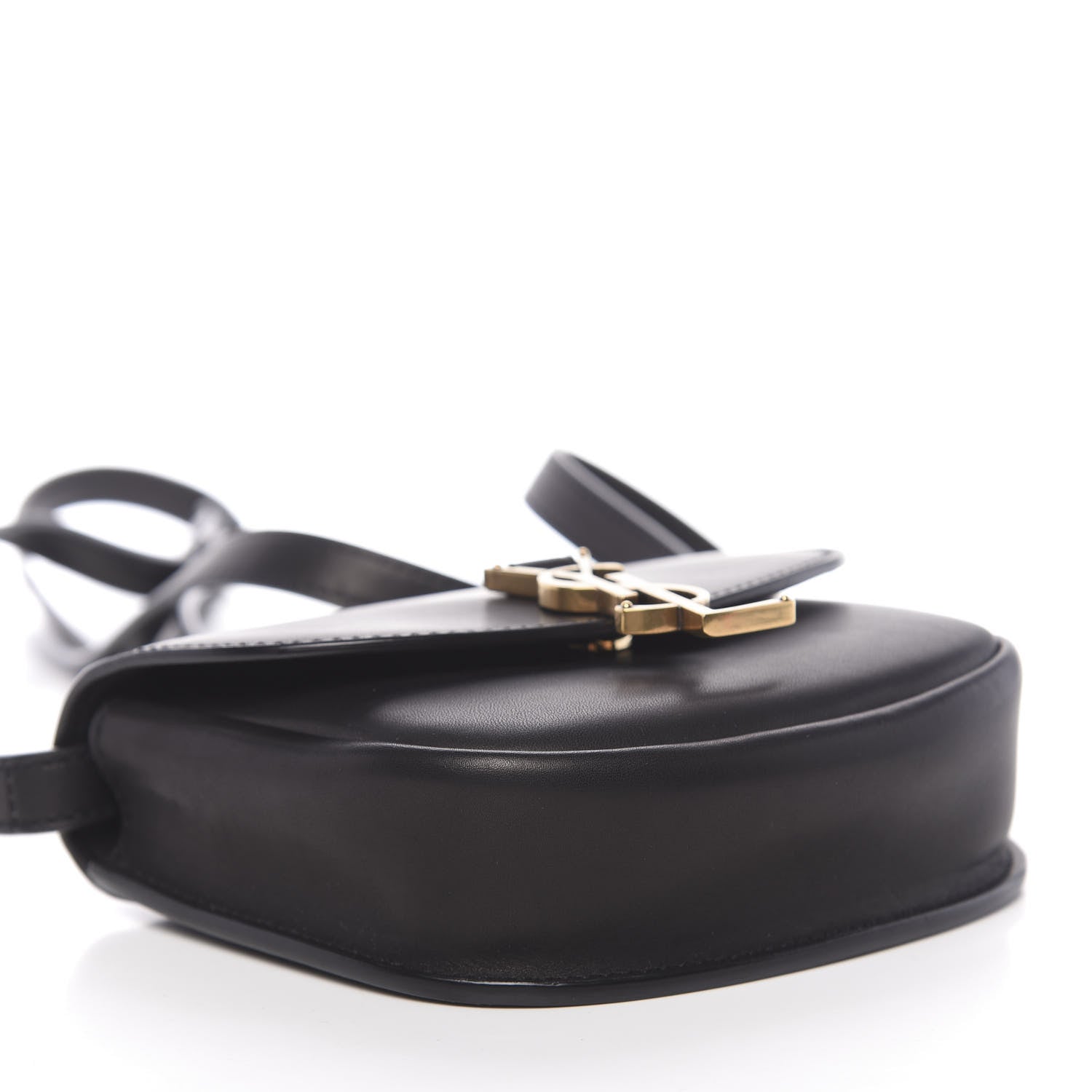 Saint Laurent Smooth Calfskin Mini Classic Monogram Kaia Satchel Black 7 of 9