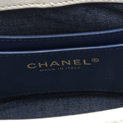 Chanel Lambskin Resin Elegant Chain Vanity Case White 6 of 11
