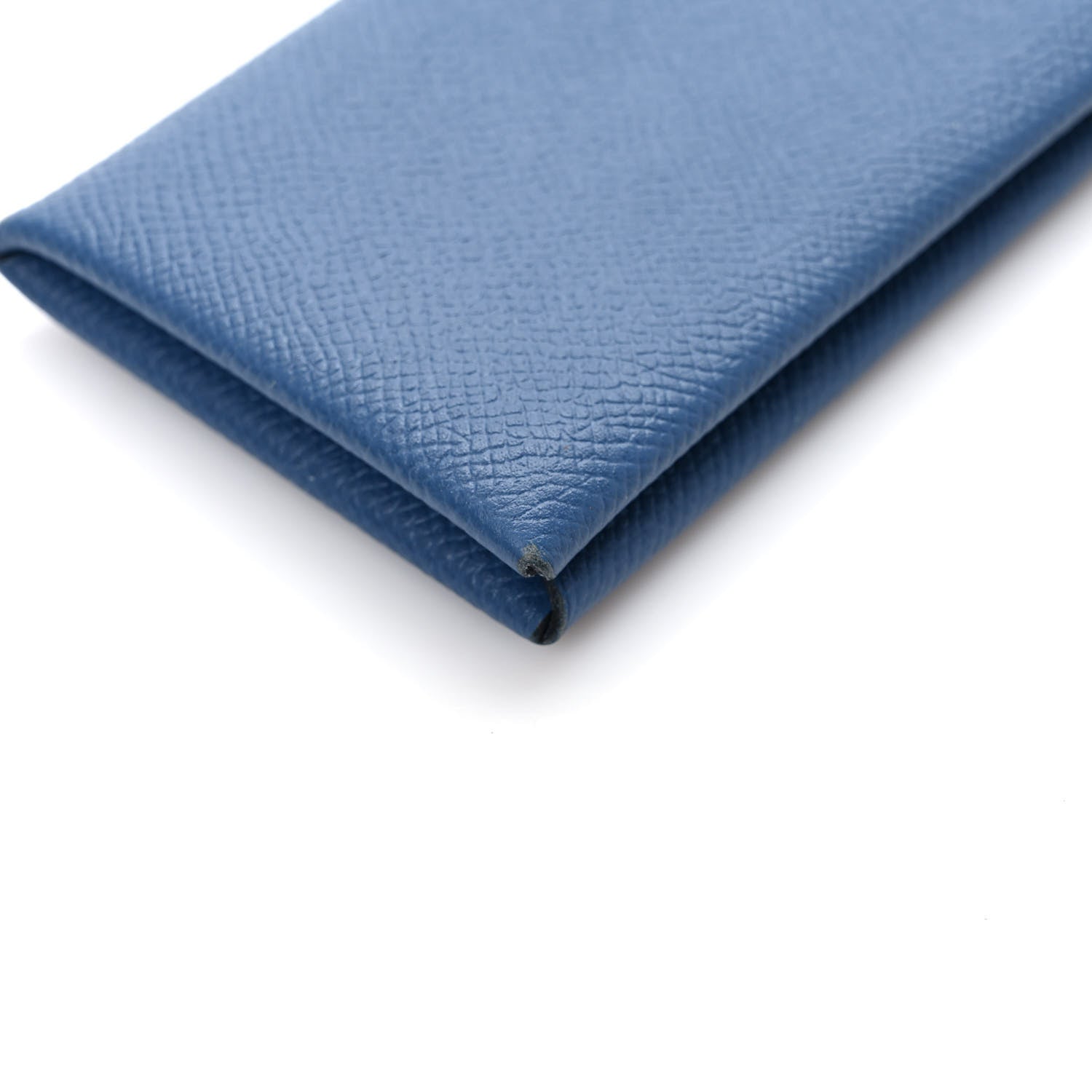 Hermes Epsom Calvi Card Case Bleu Saphir 7 of 9