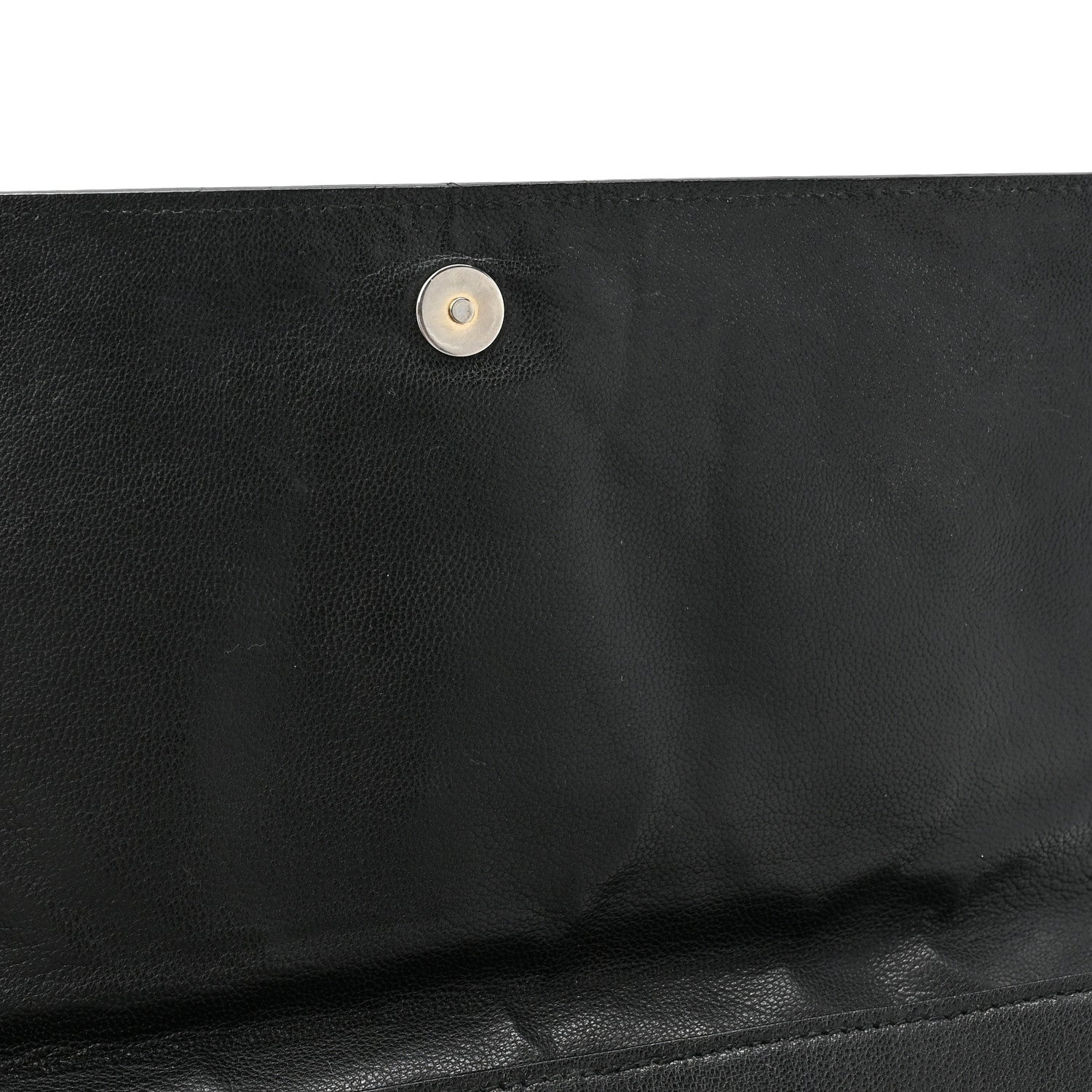 Saint Laurent Calfskin Monogram Large Belle De Jour Clutch Black 9 of 14