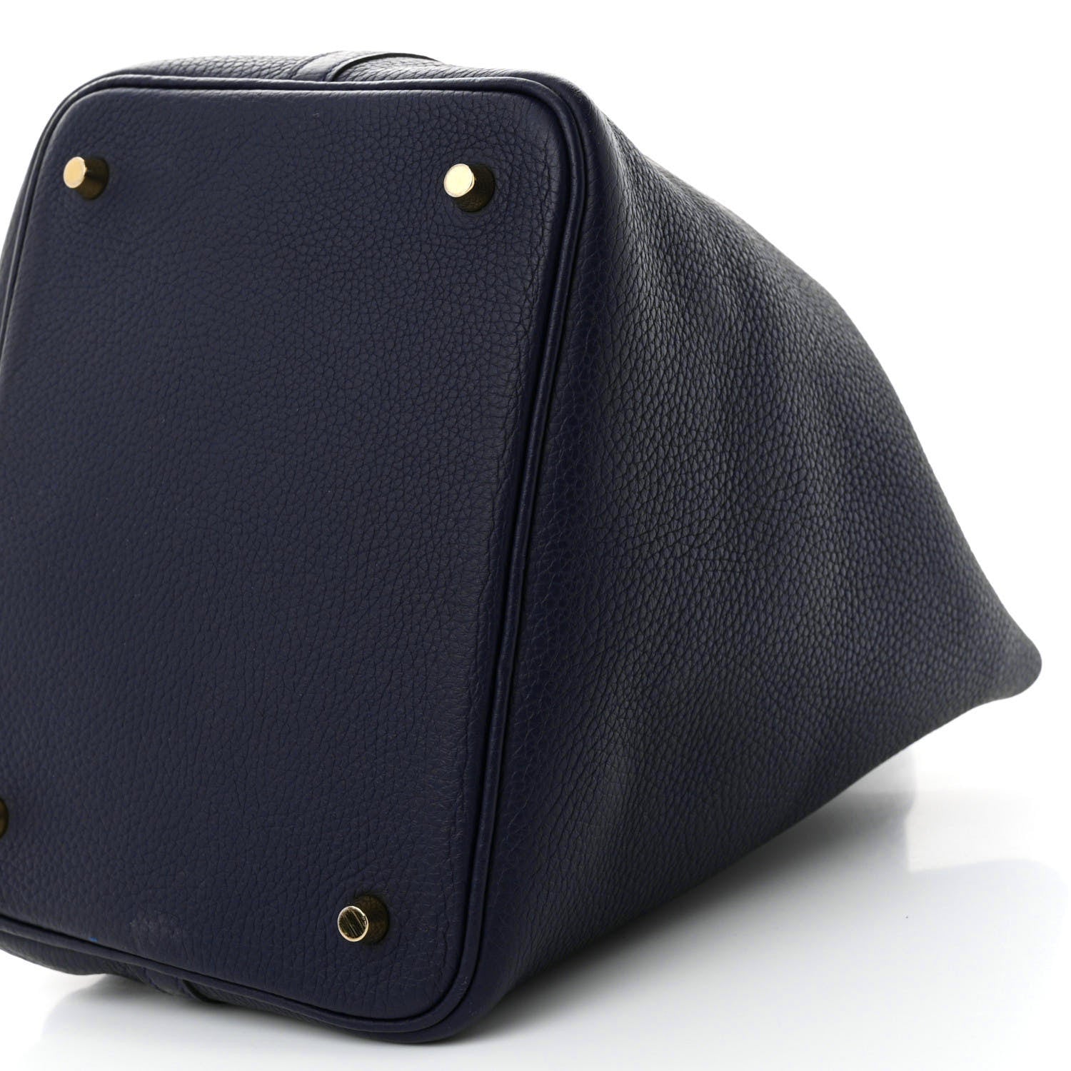 Hermes Taurillon Clemence Matte Alligator Picotin Lock Touch 22 Bleu Nuit 10 of 12