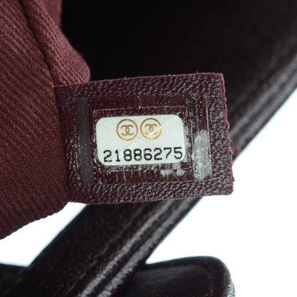 Chanel Goatskin Quilted Tote Light Burgundy 8 of 9