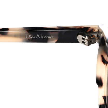 Christian Dior Abstract Square Mirrored Sunglasses Spotted Havana Blue 6 of 7