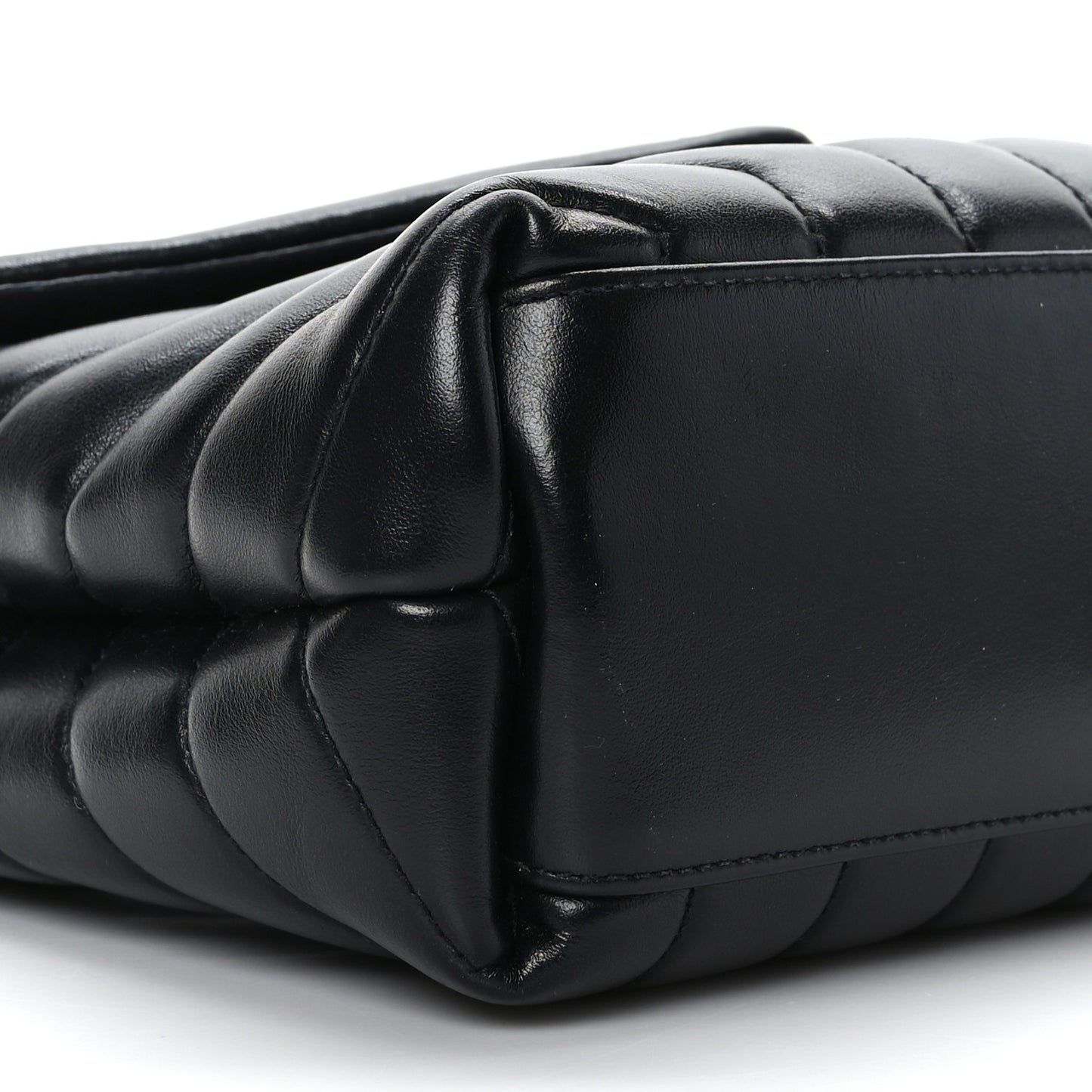 Calfskin Y Quilted Monogram Small Loulou Chain Satchel Earth