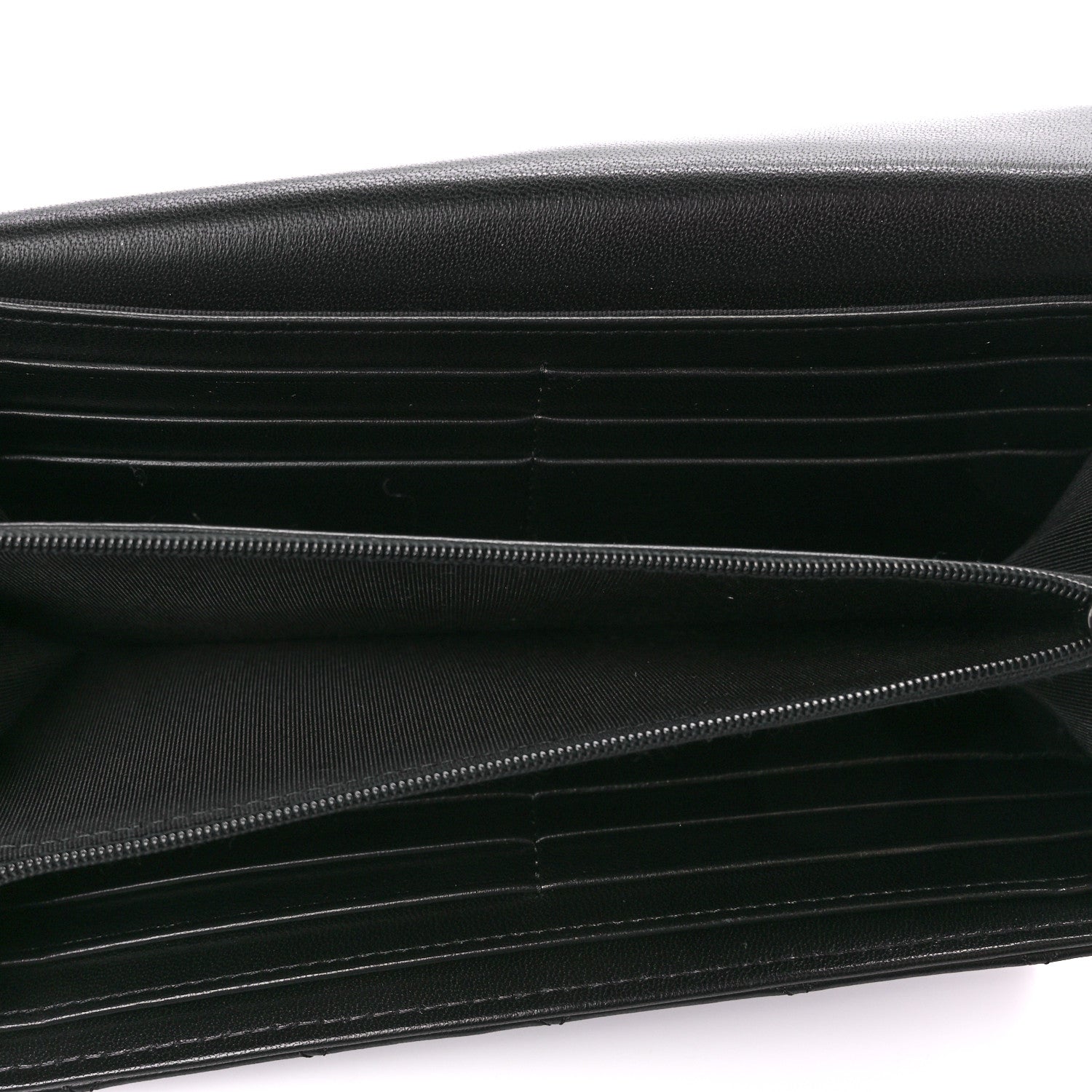 Chanel Lambskin Quilted Large Gusset Flap Wallet So Black 6 of 15