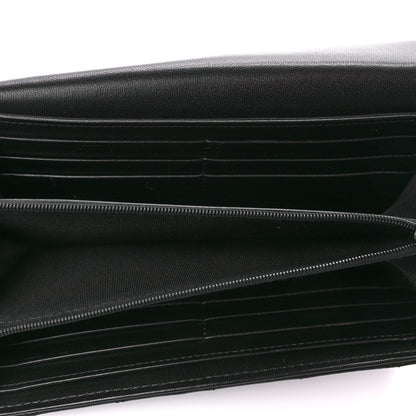Chanel Lambskin Quilted Large Gusset Flap Wallet So Black 6 of 15